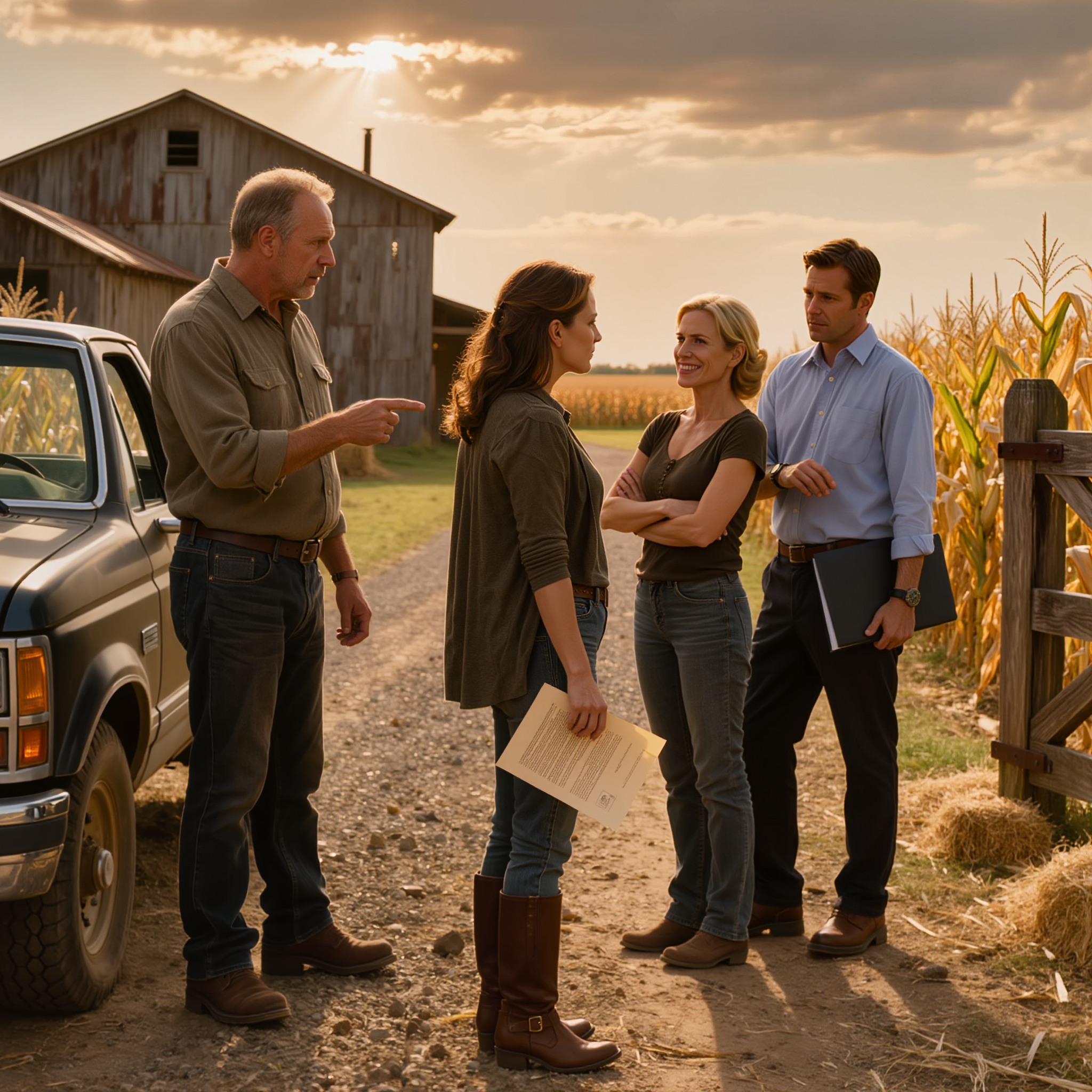 « Signe et arrête de te comporter comme si tout t’était dû », m’a dit mon père après avoir vendu la ferme familiale dans mon dos. La greffière du comté a alors jeté un coup d’œil à l’écran, baissé la voix et murmuré : « Madame Rowan… cette transaction n’a jamais été enregistrée, et cela change tout. » Ma mère affichait le même sourire satisfait. Le promoteur immobilier n’arrêtait pas de regarder sa montre. Et soudain, la terre que grand-père m’avait conseillé de protéger n’était pas seulement vendue. Elle allait révéler qui avait menti en premier.
