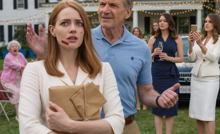 « “Quel genre de camelote sans valeur m’as-tu offerte ?” a raillé mon père avant de me gifler devant trente invités à mon anniversaire, mais à minuit, j’étais dans un SUV noir, fixant un inconnu du regard, une enveloppe officielle dans mon sac à dos et un secret qui pouvait transformer Gerald Talbot, un homme d’église respecté, en l’homme que tout le monde aurait dû craindre. »