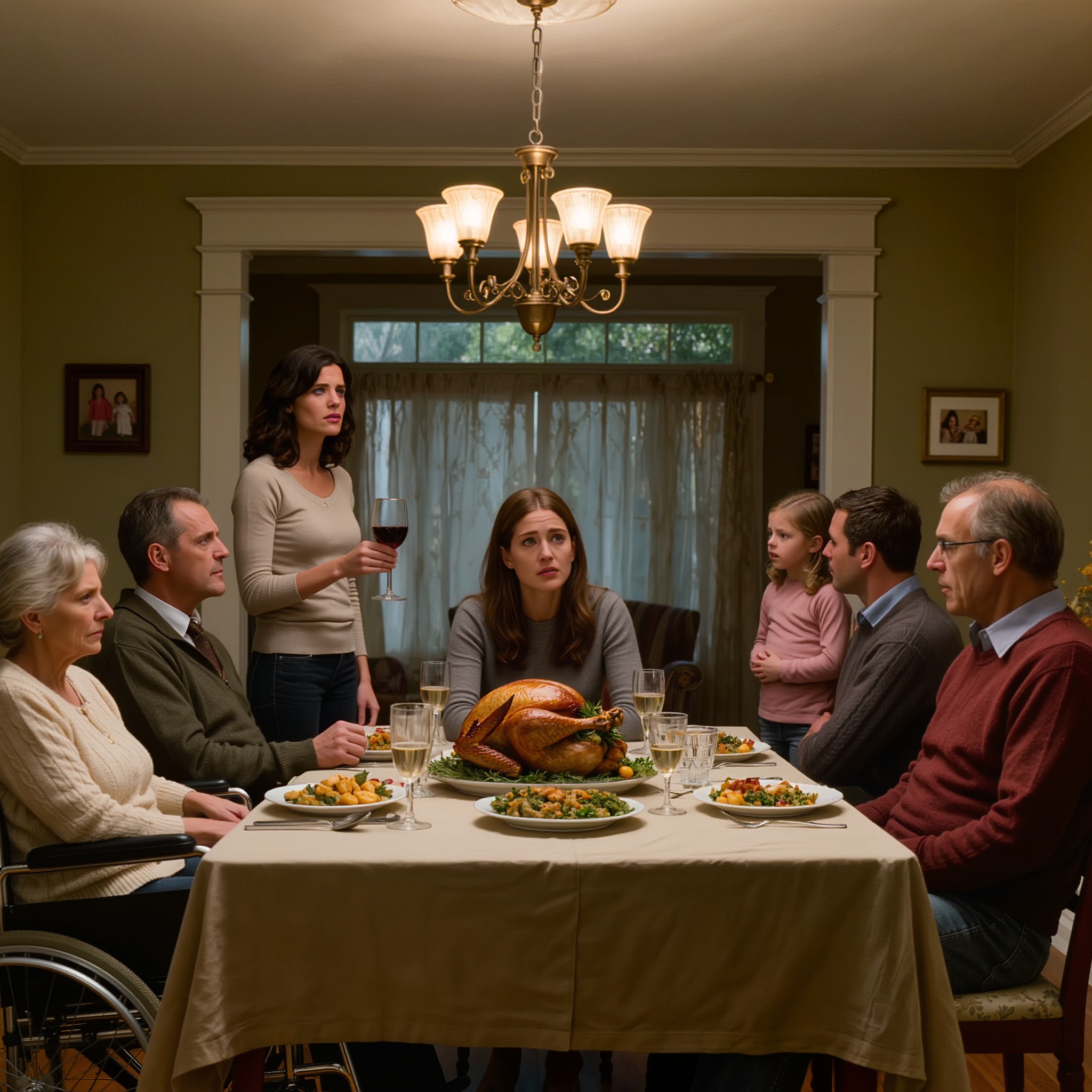 À Thanksgiving, ma mère leva son verre, me regarda droit dans les yeux et dit : « Si tu avais fait quelque chose de ta vie, je n’aurais pas à te justifier.» Elle pensait humilier la fille qu’elle avait traitée de honte pendant sept ans. Elle ignorait tout des courriels cachés, des vibrations de son téléphone et d’une vérité qu’elle avait enfouie, qui se dirigeaient déjà vers elle, de l’autre côté de la pièce.