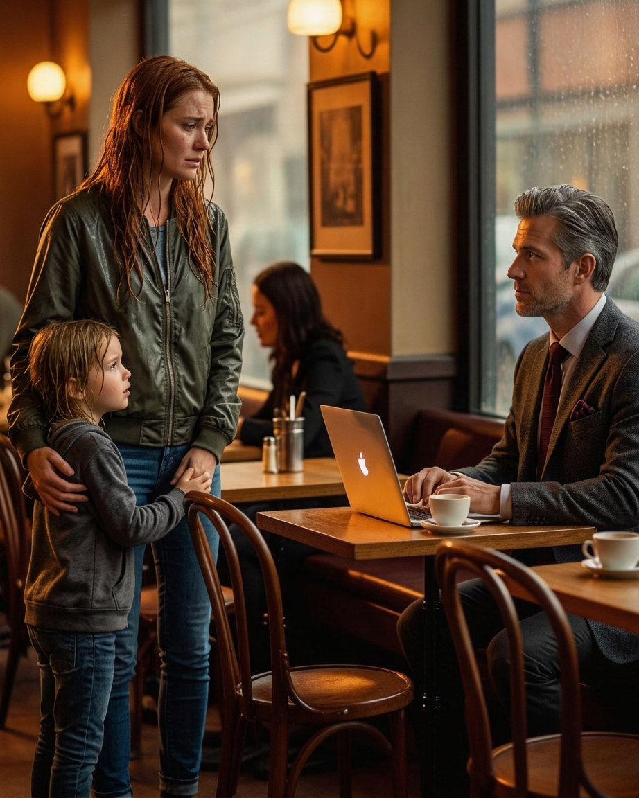 « Puis-je partager cette table ? » demanda la mère célibataire. « Seulement si je paie l’addition », répondit le patron milliardaire.