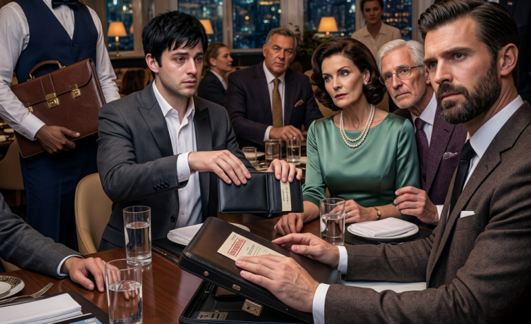 Au restaurant, mon frère a trinqué et a dit : « À toute la famille, sauf Liam. Il est adopté. » Tout le monde a ri. Puis le serveur a posé le dossier noir devant moi : 3 270 $ pour toute la table. Je l’ai repoussé et j’ai dit : « Mettez-le au nom de mon frère, c’est lui qui a fait la réservation. » Son sourire s’est effacé… et le gérant est arrivé.