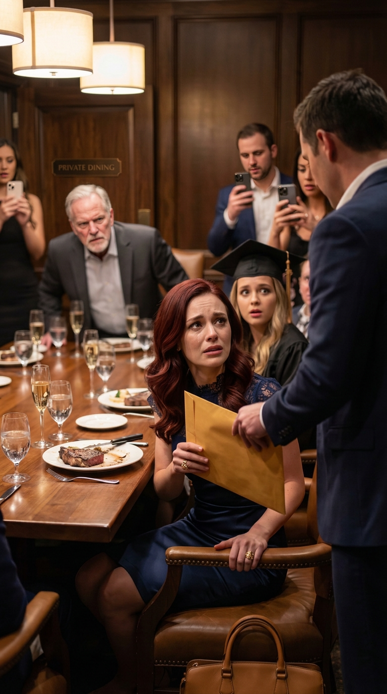 Mes parents m’ont toujours traitée d’idiote, alors que ma sœur avait obtenu une bourse complète pour Harvard. Le jour de sa remise de diplôme, mon père a déclaré qu’elle hériterait de tout : une Tesla neuve et une maison à 13 millions de dollars. J’étais assise au fond, tranquille, jusqu’à ce qu’un inconnu entre, me tende une enveloppe et me chuchote : « C’est le moment de leur montrer qui tu es vraiment. »