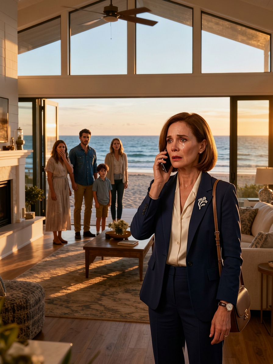 J’ai acheté une maison de plage pour profiter de ma retraite, mais mon fils est arrivé en groupe. Alors je leur ai fait une surprise…