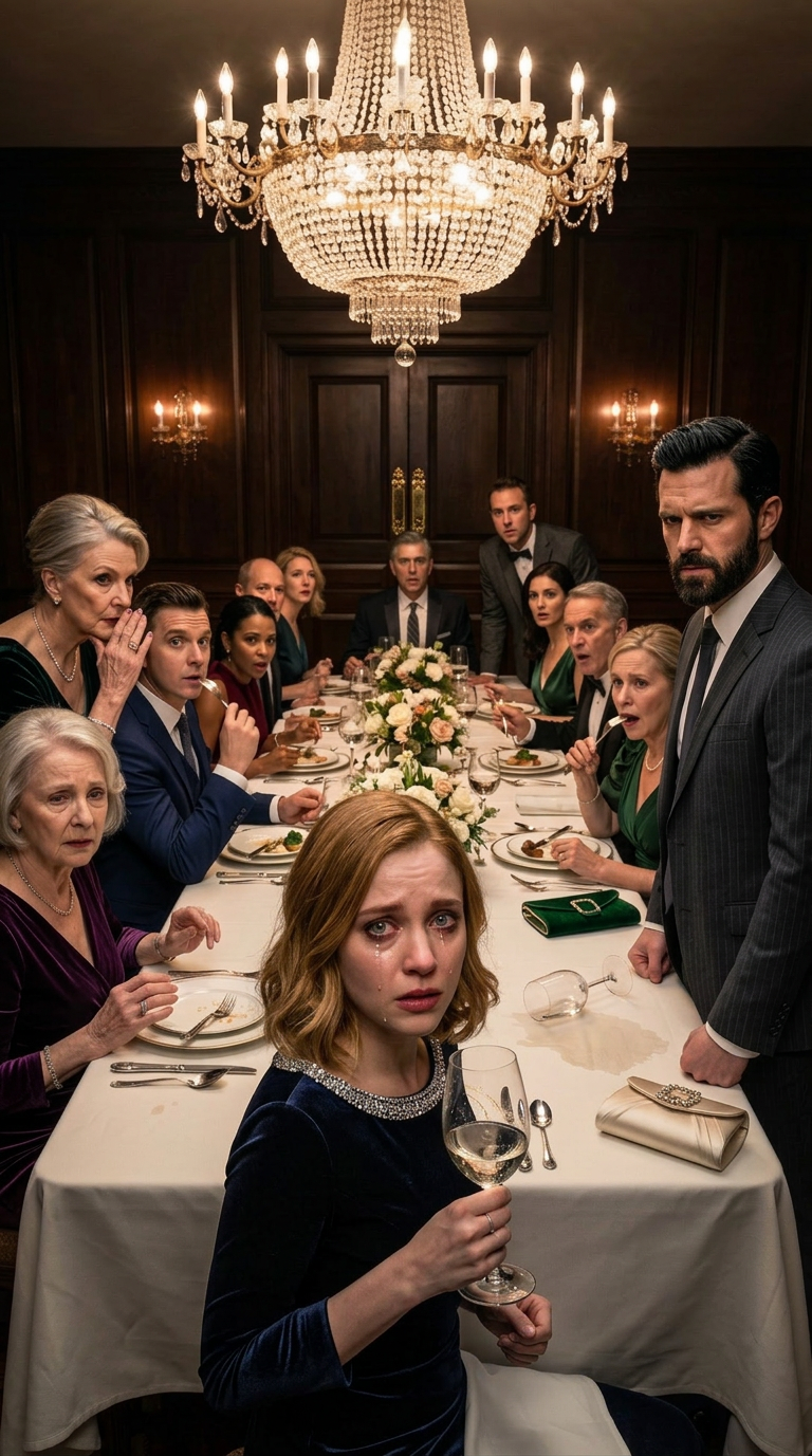 La lumière du lustre me paraissait aveuglante quand maman sourit et dit : « Voici notre fille, elle fait le ménage. » Papa ne cilla même pas. « On a abandonné tout espoir. » Je forçai un rire, serrant mon verre si fort que mes jointures me brûlaient. La mère du marié se pencha alors, les yeux plissés comme si elle avait aperçu un fantôme. « Attendez… vous êtes la femme qui… » Elle s’interrompit. Les fourchettes restèrent figées. Le sourire de ma mère se figea, puis disparut. Et dans ce silence, je compris…