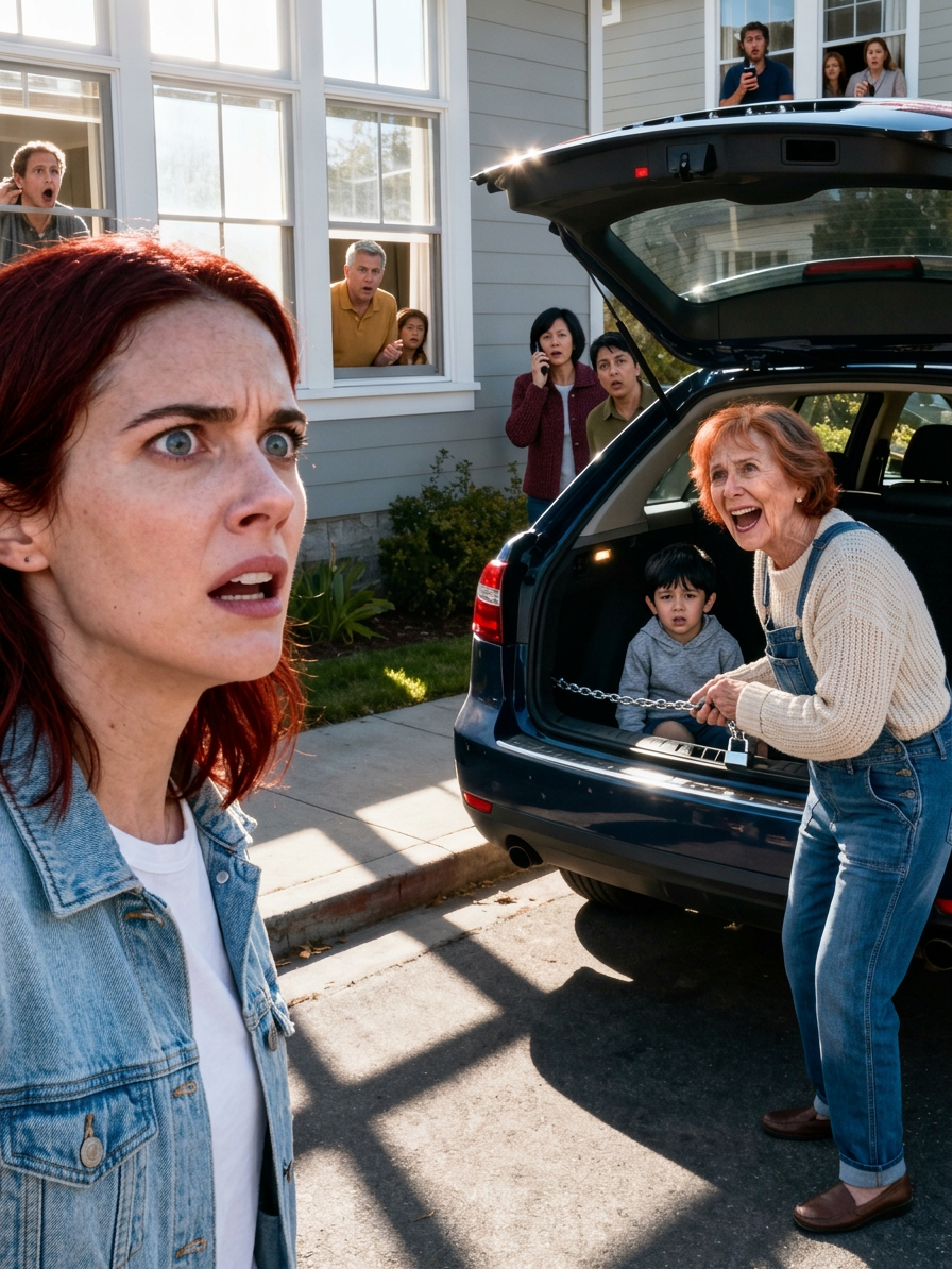 Ma mère a battu mon fils et l’a enfermé dans le coffre de sa voiture. « Tu resteras hors de vue », a-t-elle dit.