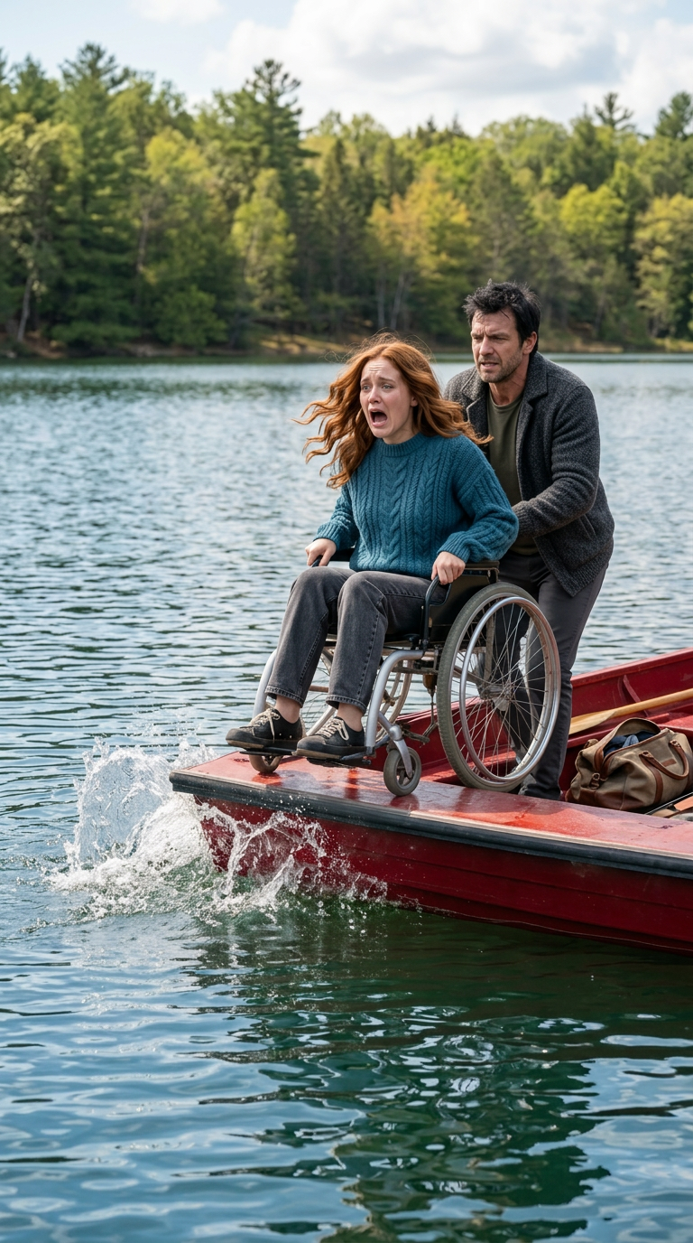 Après mon accident de voiture qui m’a laissée en fauteuil roulant, mon mari a rapidement suggéré le divorce. Contre toute attente, il m’a ensuite proposé un voyage au bord d’un lac réputé. Ravie, j’ai accepté. Arrivés au centre du lac, il a ri et m’a dit : « Merci pour les 600 000 dollars d’assurance, bon voyage en enfer », avant de pousser mon fauteuil roulant dans l’eau. Mais le lendemain, il a reçu un appel.