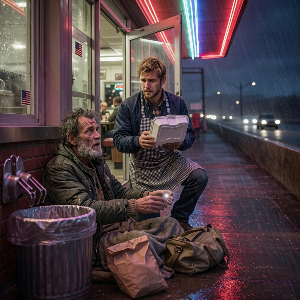 J’ai ramené à la maison un « sans-abri » transi de froid pour le présenter à ma fille… Puis un prospectus froissé a bouleversé ma vie.
