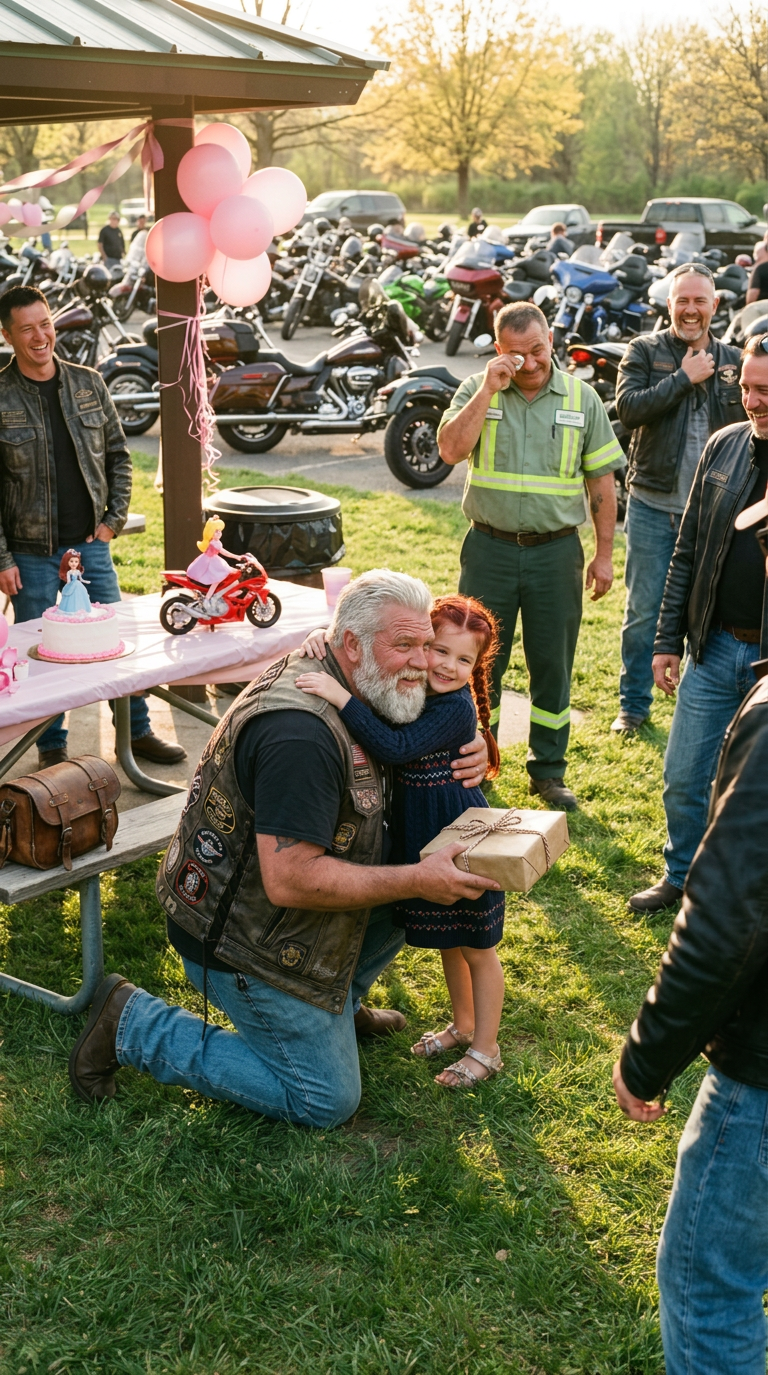 Un éboueur avait économisé pendant des mois pour fêter l’anniversaire de sa fille dans un magnifique parc, mais comme aucun de ses camarades de classe n’était présent à cause de son travail, une communauté cycliste inattendue est intervenue et a transformé cette journée d’une manière que les parents d’élèves n’avaient pas imaginée.