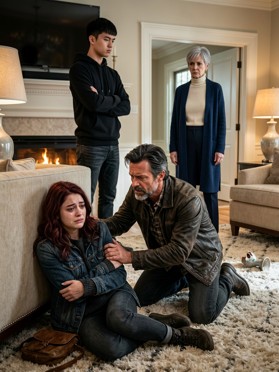 Ma fille m’a appelé à 23h43, en sanglotant : « Papa, viens me chercher ! » Quatre heures plus tard, j’étais sur le perron de ses beaux-parents, frappant à la porte. Sa belle-mère l’a entrouverte en tirant sur la chaîne et a souri : « Elle ne partira pas. C’est une affaire de famille. » J’ai quand même forcé le passage et, quand j’ai vu ma petite fille, le visage tuméfié, sur le sol du salon, j’ai compris qu’ils n’avaient pas appelé le mauvais père. Ils venaient de réveiller le mauvais ennemi.