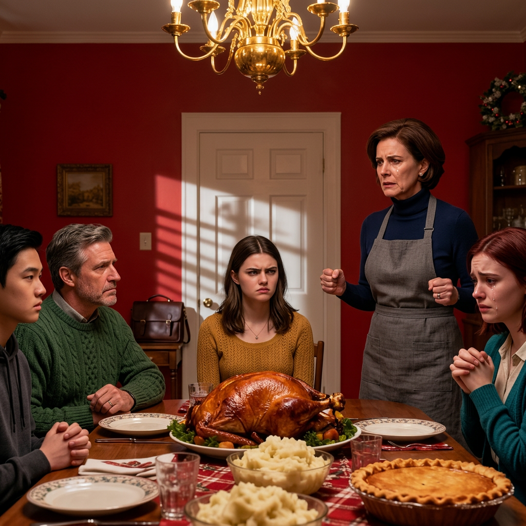 Lors du dîner de Noël, ma mère a annoncé : « À partir de janvier, tu paieras le crédit immobilier de ta sœur. Elle a des enfants. » Mon père a ajouté : « Les sacrifices de la famille. » J’ai acquiescé et dit : « Je ne paierai rien d’autre. » Ce jour-là, la vie de ma sœur a commencé à s’effondrer.