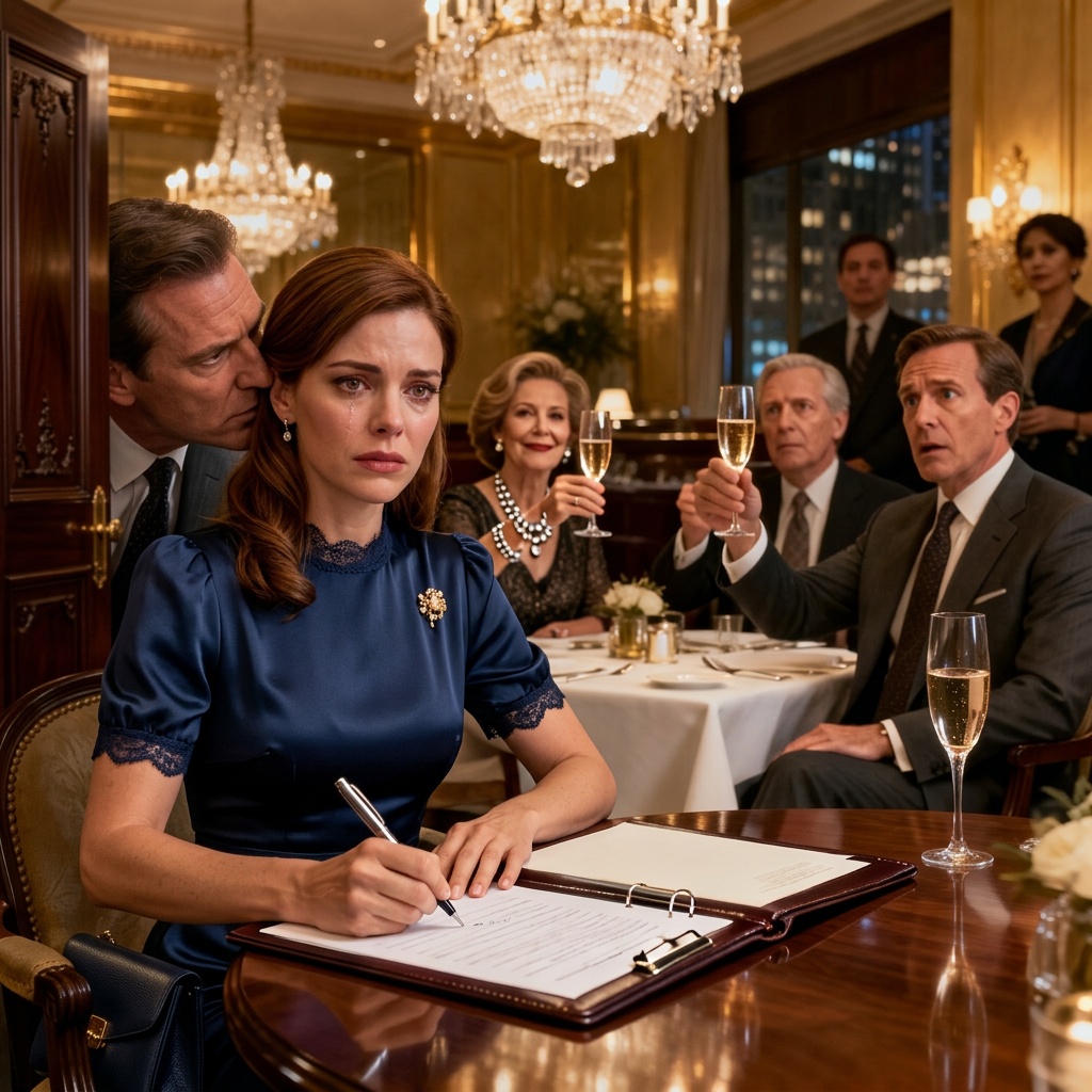 Je n’ai jamais contredit la famille de mon mari lorsqu’ils ont supposé que je l’avais épousé pour son argent. Ils continuent de me traiter de profiteuse dans mon dos. Alors, lorsqu’ils ont exigé un contrat post-nuptial avant notre cinquième anniversaire – pour protéger « leurs » 10 millions de dollars d’actifs – j’ai signé sans lire. Ils ont organisé un dîner de célébration et s’apprêtaient à porter un toast lorsque mon avocat a glissé quelque chose à propos de mon fonds de 312 millions de dollars.