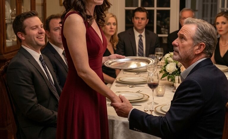 Le soir du décès de ma mère, on attendait encore de moi que je sourie et que je serve le dîner. Quand mon mari a ri et m’a dit : « Ta mère est morte ? Et alors ? Sers mes invités », quelque chose s’est brisé en moi. J’ai porté les assiettes, les larmes coulant sur mes joues, jusqu’à ce que son patron me prenne la main et me demande : « Pourquoi pleures-tu ?» Je lui ai avoué la vérité devant tout le monde. Ce qui s’est passé ensuite a détruit mon mariage d’une manière totalement inattendue.