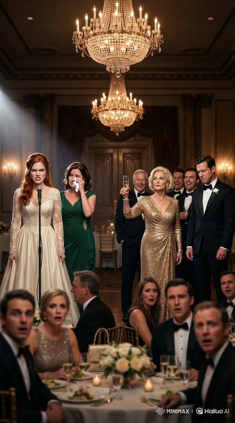 Ils se sont moqués de ma mère devant deux cents invités. Ma future belle-mère a levé son verre et a dit : « Ce n’est pas sa mère, c’est la demoiselle d’honneur ! » La salle a éclaté de rire. Je me suis levé, j’ai pris le micro et j’ai dit : « Alors, ce mariage est terminé. » Mais au moment où je m’éloignais, ma mère m’a regardé, les larmes aux yeux, et m’a murmuré : « Ma chérie… je suis milliardaire maintenant. » J’étais loin de me douter de ce qui allait suivre.