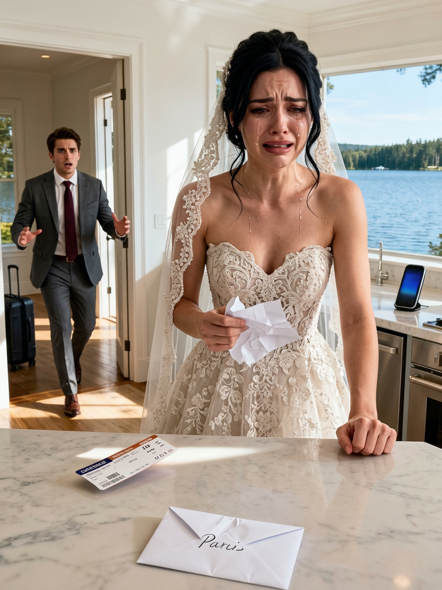 Le matin de mon mariage, ma sœur a emmené mes parents à Paris, ne laissant qu’une seule lettre pour m’humilier. Mais elle ne savait pas… Ce matin-là, la maison était étrangement silencieuse.