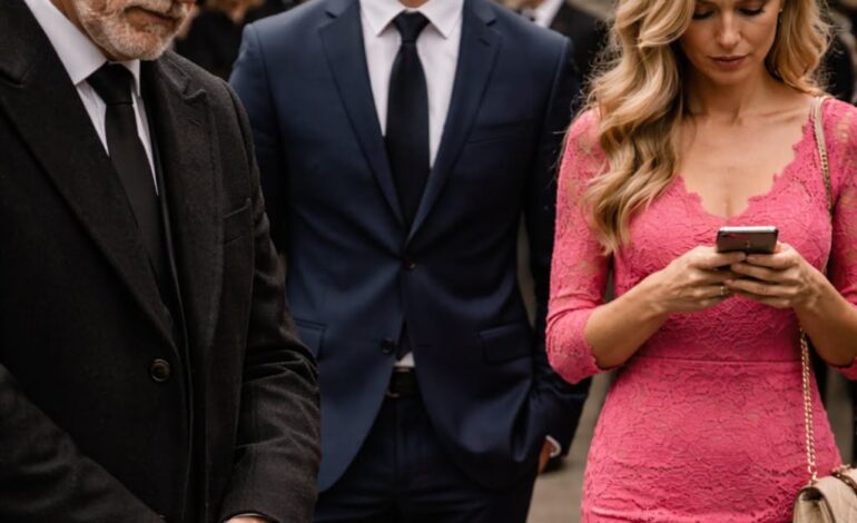 Aux funérailles de ma femme, ma fille