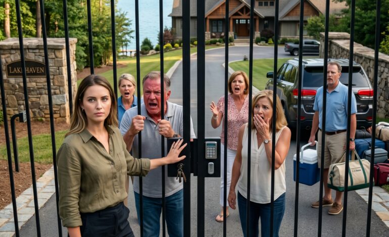 Certaines personnes pensent que faire partie de la famille leur donne le droit de prendre tout ce qu’elles veulent. Mes parents pensaient que ma maison au bord du lac appartenait à tout le monde sauf à moi. Je suis restée silencieuse tandis qu’ils enchaînaient les gestes abusifs. Puis, arrivés au portail, ils s’attendaient à un accès facile et se sont retrouvés face à l’instant qui a tout changé.