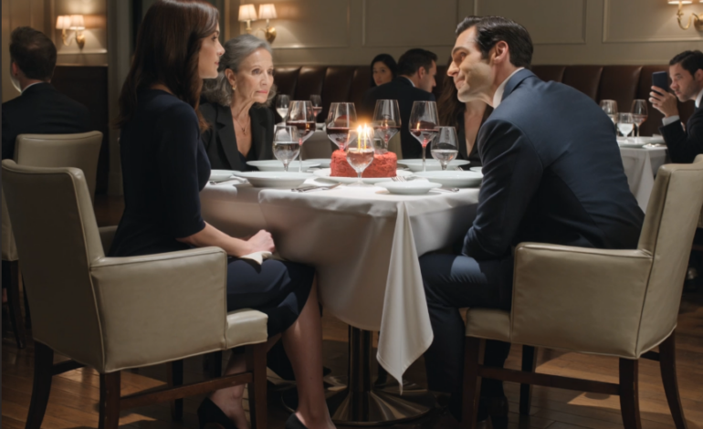 Le serveur venait de poser mon gâteau d’anniversaire dans un restaurant du centre-ville quand mon mari m’a regardée comme si j’avais raté un examen que je n’avais jamais accepté de passer.  Powered by GliaStudios