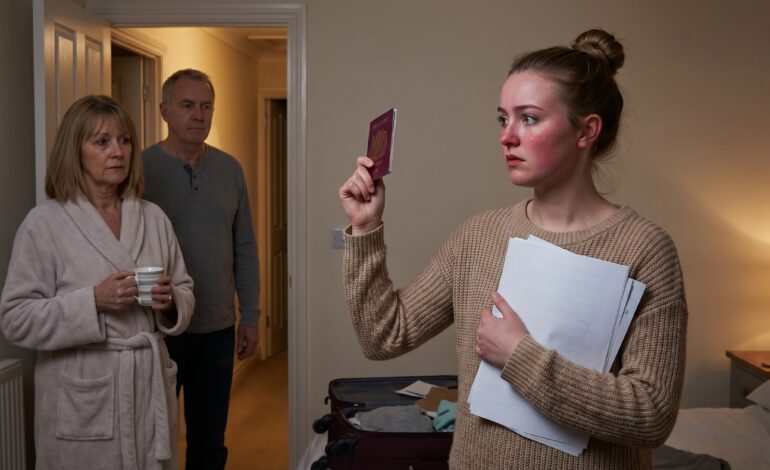 La veille de mon vol de 7h40 pour Édimbourg, mon passeport a disparu. Ma mère a dit : « Tu ne pars pas », et mon père a conclu que c’était la réalité. À midi, une agente consulaire a tourné son écran vers moi et m’a montré le faux courriel qu’ils m’avaient envoyé, avec une copie scannée de mon passeport.