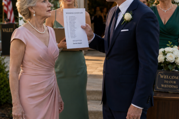 Meu filho me disse que meu nome não estava na lista de convidados do casamento que eu havia pago, enquanto minha nora sorria ao lado das flores compradas com o meu dinheiro. Não discuti nem implorei para ver minha neta. Simplesmente fui para casa, abri a pasta azul no antigo cofre de Robert e encontrei a assinatura que Richard deveria ter temido antes de apagar a minha.