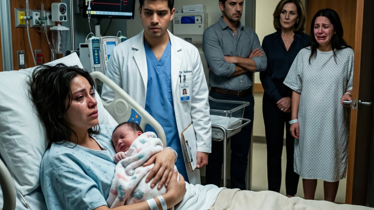Eu tinha acabado de dar à luz minha filha após dezesseis horas de dor, e meu marido nem sequer olhava para ela. Mas quando o médico pegou minha mão e disse: “Se ela fosse minha, eu não pararia de beijá-la”, eu entendi que ele sabia algo que eu não sabia.