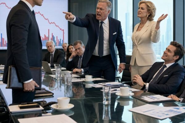 “Você sempre foi um fardo financeiro para esta família”, anunciou meu pai em nossa reunião trimestral. Minha madrasta acrescentou: “Só quem contribui de verdade”. Eu disse: “Entendido”. Na segunda-feira de manhã, instruí minha corretora: “Liquide todas as minhas participações na Thompson Enterprises — US$ 200 milhões”. A empresa faliu…