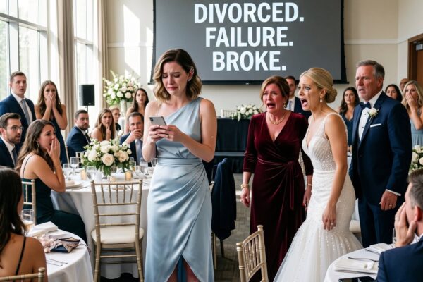 Todos no casamento da minha irmã acharam que a apresentação de slides cruel sobre mim foi a surpresa mais engraçada da noite. Eles riram de “Infértil”, “Divorciada”, “Fracassada” e “Falida”, enquanto minha família assistia orgulhosa. Mas eles não faziam ideia de que eu havia preparado minha própria surpresa. Enviei uma única palavra do meu celular: “Começar”.