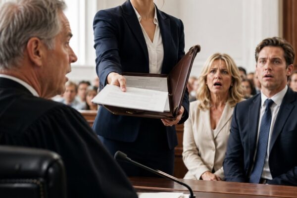 História completa: Minha mãe e meu irmão começaram a rir assim que entrei no tribunal. “Lá está ela”, zombou minha mãe, recostando-se na cadeira. “Até o final do dia, ela não terá mais nada.”