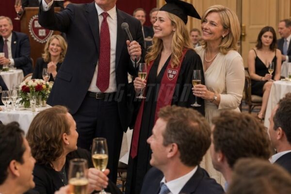 Meus pais me chamaram de “a burra” a vida inteira, enquanto minha irmã era aclamada como o milagre de Harvard. Na noite da formatura dela, meu pai me humilhou diante de um salão lotado, anunciando que ela herdaria o Tesla, a propriedade em Belmont e a mansão litorânea de 13 milhões de dólares, enquanto eu ficava sentada, esquecida, perto da porta de serviço. Não disse nada, porque o silêncio me ensinou mais sobre os segredos deles do que eles jamais imaginaram. Mas então, um estranho de sobretudo escuro entrou, colocou um envelope creme na minha frente, sussurrou que minha avó estava esperando por aquele exato momento e me entregou a única coisa que poderia destruir tudo o que eles acabavam de comemorar…
