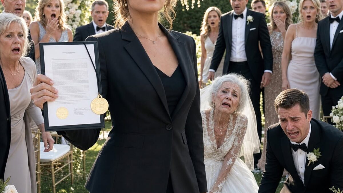 Meu marido se divorciou de mim para se casar com minha mãe, de setenta anos, convencido de que ela herdaria a fortuna do meu pai bilionário após o funeral dele. No dia do casamento, entrei na igreja segurando uma caixa de veludo. Minha mãe sorriu como se já tivesse ganhado. Então, coloquei o presente na frente deles e disse: “Parabéns. Papai deixou tudo para a filha — e essa filha sou eu.” – Histórias Reais