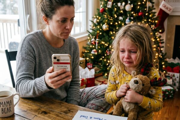 Na véspera de Natal, minha filha de 7 anos encontrou um bilhete dos meus pais: “Vamos para o Havaí, por favor, desocupem o quarto até voltarmos”; as mãos dela tremiam; eu não gritei; peguei meu celular e fiz uma pequena alteração; eles viram o que eu fiz e empalideceram…