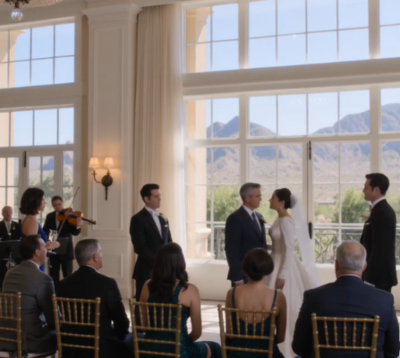 Durante o casamento do meu filho, a noiva se aproximou e sussurrou: “Compre uma casa para nós, ou contarei a todos uma história que arruinará nossa família”. Levantei-me calmamente, enfiei a mão no bolso e tirei a única coisa que fez o silêncio se instalar no salão. O casamento foi cancelado.